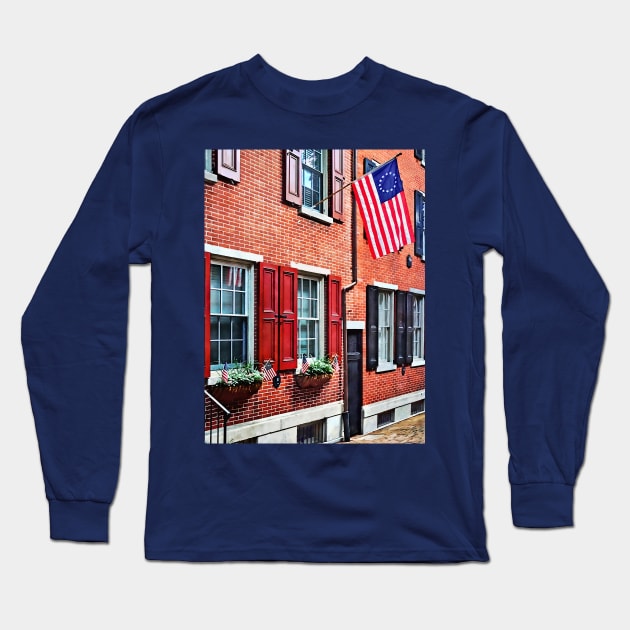 Philadelphia PA - S American St. Long Sleeve T-Shirt by SusanSavad